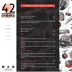 42 DEGRÉS – Bistronomie Crue & Vegan — Paris IXe