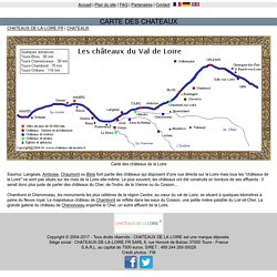 Carte des chateaux de la Loire
