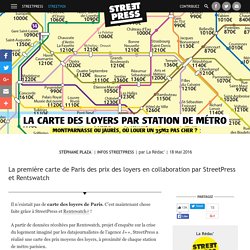 La carte des loyers par station de métro