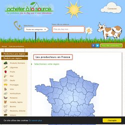 Carte des producteurs en France