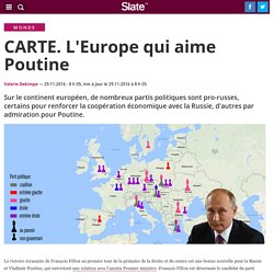 CARTE. L'Europe qui aime Poutine