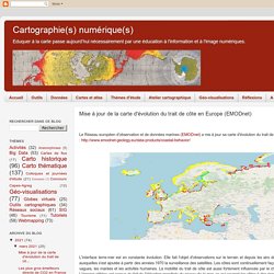Mise à jour de la carte d'évolution du trait de côte en Europe (EMODnet)