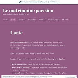 Carte – Le matrimoine parisien
