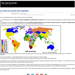 La carte du monde des inégalités