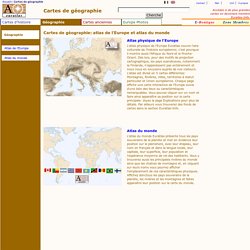 Cartes de géographie Euratlas