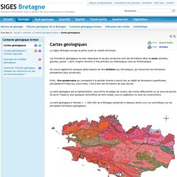 Cartes géologiques - SIGES Bretagne - ©2020