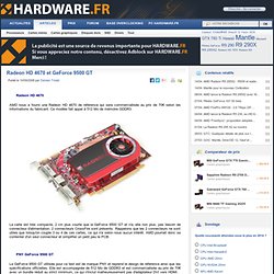Dossier : Radeon HD 4670 et GeForce 9500 GT (page 3: Les cartes)