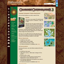 Campaign Cartographer 3 (CC3) system requirements