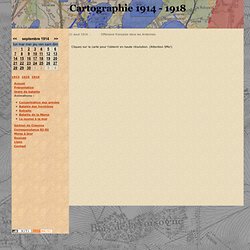 Cartographie 1914-1918 - Carte des positions au 21 aout 1914