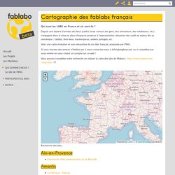 Cartographie des fablabs français