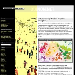 Cartographie subjective de la blogarchie francophone