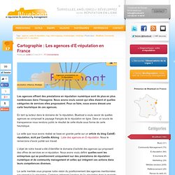 Cartographie : Les agences d'E-réputation en France