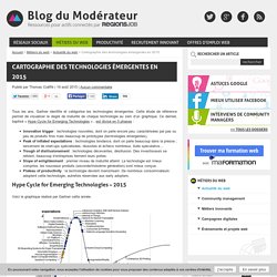 Cartographie des technologies émergentes en 2015