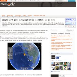 Google Earth pour cartographier les tremblements de terre