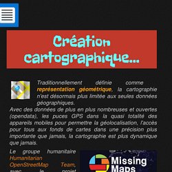 Cartographies:Une page web qui vous invite à la ballade à travers les cartes...