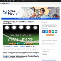 Carton jaune pour le sport français sur le numérique