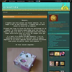 Cartonnage - Boite à 4 tiroirs - Un petit kikou +… - Porte-documents - Thé ou tisane - Une boîte à couture - Le blog de Oumou