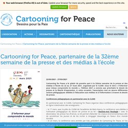 Cartooning for Peace, partenaire de la 32ème semaine de la presse et des médias dans l’école