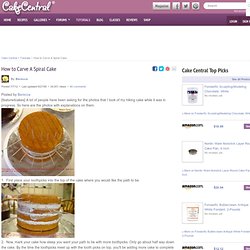 How to Carve A Spiral Cake Tutorial on Cake Central on Cakecentral