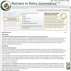 About Carver Policy Governance - Resources