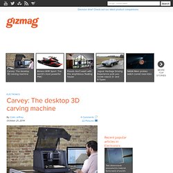 Carvey: The desktop 3D carving machine