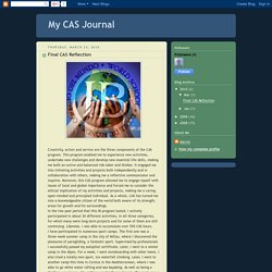 My CAS Journal: Final CAS Reflection