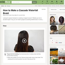 Make a Cascade Waterfall Braid
