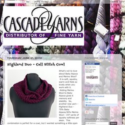 Highland Duo - Cell Stitch Cowl