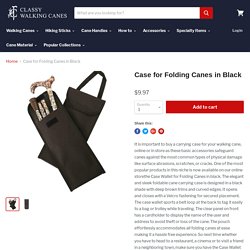 Case for Folding Canes in Black