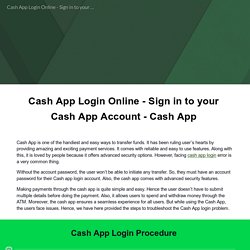 Cash App Login Online - Sign in to your Cash App Account - Cash App