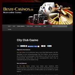 City Club Casino - Beste-Casinos.deBeste-Casinos.de