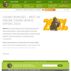 Casino Bonuses 2019 ▷ Best First & No Deposit Bonus: 600%