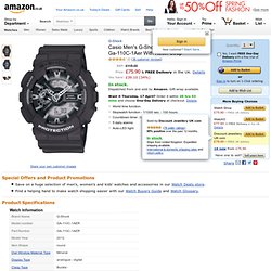 Casio Men's G-Shock Combi Watch Ga-110C-1Aer With Resin Strap: G-Shock: Amazon.co.uk: Watches