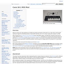 Casio SK-1 MIDI Mod - nuxx.net