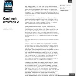 Casllwchwr:Week 2