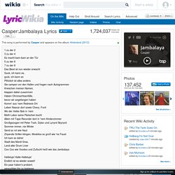 Casper:Jambalaya Lyrics - LyricWikia - song lyrics, music lyrics