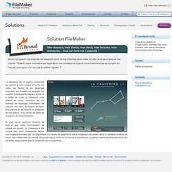 La Casserole - Solution FileMaker