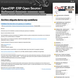 OpenERP: ERP Open Source / Software Libre