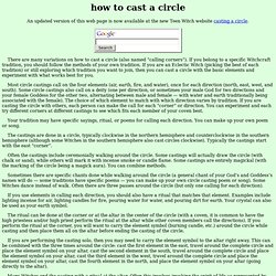 Casting a Circle