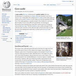 Cave castle