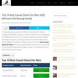 Top 10 Best Casual Shoes For Men 2020 [Reviews and Buying Guide]