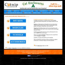 Catnip Modular Cat Parks, Cat Enclosures: Products