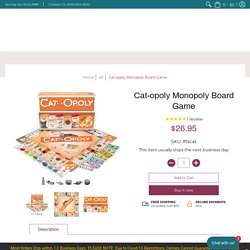Cat-opoly Monopoly Board Game
