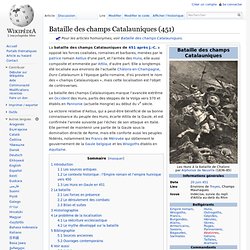 Bataille des champs Catalauniques (451)