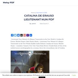 CATALINA DE ERAUSO LIEUTENANT NUN PDF