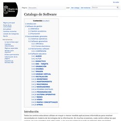 Catálogo de Software Gestión económica de centros - EduWiki