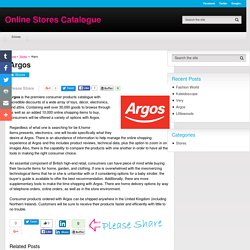 Argos catalogue UK