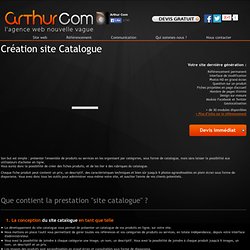 Création site Catalogue
