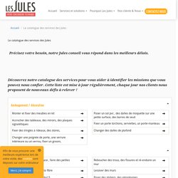 Le catalogue des services des Jules