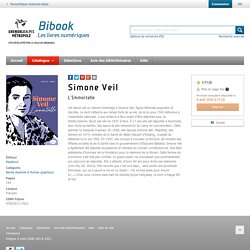 Simone Veil – Catalogue - Numothèque Grenoble-Alpes